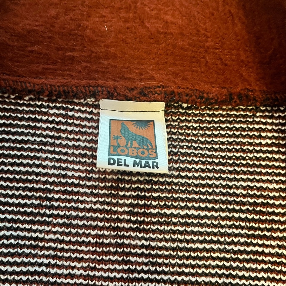 Women’s Solid Wool Red Patterned Sweater - image 2